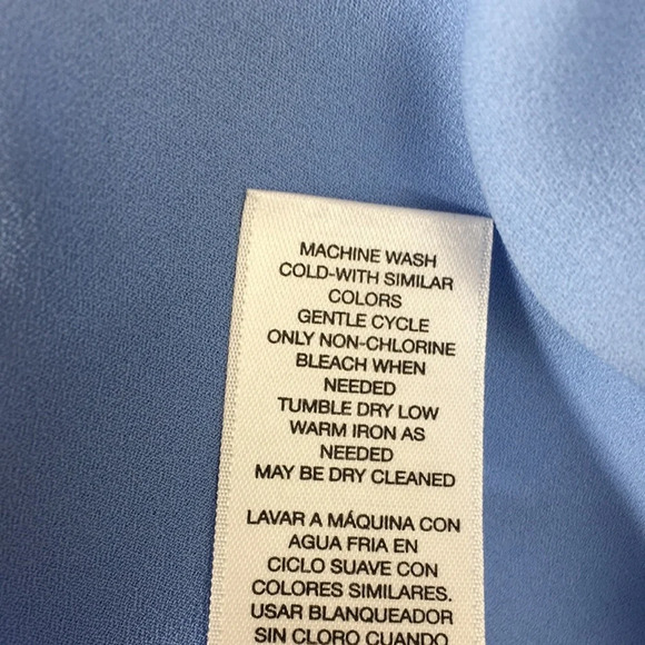 Chico's Blue Kathy Layered Top Womens 1 Medium Split Back Blouse - Picture 13 of 15